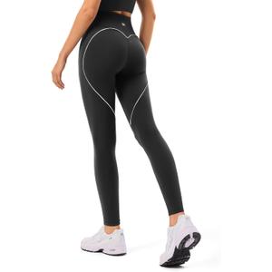Women's Y2K Sexy High Waisted Leggings - Tummy Control Squat Proof for Going Out, Stretchy Butt Lifting Workout Pants (Black, M)