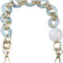 Crapyt Resin Purse Handle Bag Chain Acrylic can Improve the Handbag Level Replacement Strap Acrylic Handbag Chain 16.93"