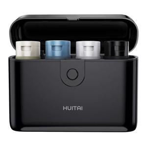 Travel Bottles with Case, 4x2oz TSA Approved, Leak-Proof, Press to Unlock, Compact & Portable Travel Toiletries (Black)