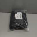 WOMACO Bed Headboard Slipcover Protector Stretch Solid Color Dustproof Cover for Bedroom Decor (Length (35" - 50"), Black-Plush)