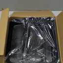 BALAPET Adjustable 3 Steps Litter Box Ramp with Filter Function, Detachable Litter Trapper, Non-Slip Cat Litter Stair for Small & Elderly Cats(Black)