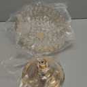 Hollow-Carved Design Crystal Fruit Bowl Food Bowl for Table Centerpiece, Fruit/Artificial flowers Holder for your Counter,Elegant Crystal Bowl for Party table(Gold, 1PC)