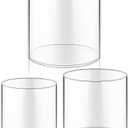 meekoo 3 Pieces Flower Acrylic Vase Cylinders Round Decorative Clear Vase Break Resistant Acrylic Flower Cylinder for Centerpieces Floral Home Wedding Table Decoration (6/5/4 in)