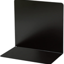 Sonic DA-7164-D Bookend with Magnet, L-Shaped, Wide, 1 Piece, Black