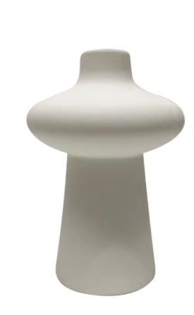 HD Designs 7.8 Inch Ceramic Vase White, 1 ct