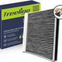 3 x Treeligo CF10735 Cabin Air Filter, Replacement for Genesis G70 G80 G90 GV70 GV80 2011 2012 2013 2014 Hyundai Equus Genesis/Kia K900 Stinger, w/Upgraded Coconut Shell Activated Charcoal