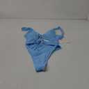 CHYRII Women's Sexy Cutout Lace Up Backless High Cut One Piece Swimsuit Monokini (Medium, Baby Blue)