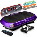 Lifepro Waver Vibration Plate Exercise Machine High-Intensity Vibration Plate for Lymphatic Drainage Full-Body Workout Vibrating Platform with Loop Bands Fitness Equipment for Strength & Toning