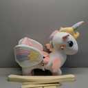 FUNLIO Unicorn Baby Rocking Horse, Rainbow Fairy Unicorn Rocking Horse for Toddlers 6 Months to 3 Years, Stuffed Ride-on Animal Rocker, Easy to Assemble, CE & CPC Certified