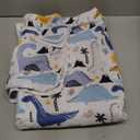 THE KENKYO Car Seat Covers for Babies, Baby Car Seat Cover for Girls Boys, Kick-Proof Newborn Carrier Canopy with Breathable Mesh Peep Window, Windproof Stroller Cover for All Seasons (Dinosaur)