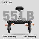 Universal Stroller Board with Detachable Seat, 2 in 1 Buggy Board Suitable for Most Brands of Strollers, Holds Children Up to 55 lbs