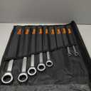 HORUSDY 9Piece Extra Long Ratcheting Wrench Set, Double Box End Wrench Set with Tool Bag & Box, Metric 822mm, CRV Steel