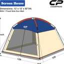 CAMPROS CP Screen House Tent 12 x 12 Ft Screened Mesh Net Wall Canopy