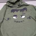 Halloween Costume Frankenstein Monster Cute Face Pullover Hoodie, Size XL