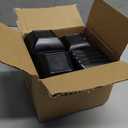 15 Pcs Dual Dipping Bowls, Melamine Soy Sauce Dishes, Black Red Sushi Sauce Dipping Plates, Japanese Style Divided Cups, 2 Compartments Appetizer Serving Trays for Kitchen, Restaurants