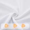 Horbaunal King Size Bed Wedge Pillow Cover for Headboard Gap, Headboard Wedge Pillow Case Cover Only, 76" x 10" x 6", White