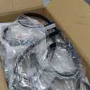 66W Modern LED Ceiling Light, Flower Flush Mount Light Fixture with Remote Control Black Dimmable Ceiling Lamp for Living Room, Bedroom, Dining Room, Hallway, Kitchen (Black,31.89Inch)