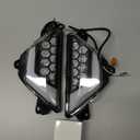 Topteng LED Front Turn Signal Light for KAWASAKI NINJA 300 2013-2017, 400 2018-2023, 650 2012-2023, ZX-6R 2013-2022, ZX-4RR 2023+ (Clear)