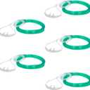 JWYN 5pk 7Ft Adult Oxygen Nasal Cannula, High Flow, Salter Style, Trumpet Connector (Green)