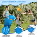 Granny Pants Yard Game, 3Pcs Granny Pants Outdoor Party Games for Adults Family, Fun Giant Toss Across Game with 15 Bouncy Balls & 2 Pumps for Backyard, Groups, Birthday, BBQ