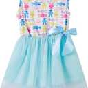 Beganly Girls Sleeveless Dress Toddler Bunny Tutu Sundress Casual Party Dresses  Size 110, Colour: Colorful Rabbit Blue