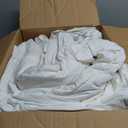 WhatsBedding Feather Comforter,Filled with Feather and Down Fiber, White King Size All Season Duvet Insert, Luxurious Hotel Bed Comforter, 100% Cotton Cover,Medium Warmth with Corner Tabs,106x90 Inch