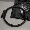 ProBody Pilates Fitness Circle – 14 Inch Pilates Ring for Yoga and Other Workouts, Focusing on Toning Inner Thighs, Arms, Core and Back, at Home Pilates Equipment (Black)