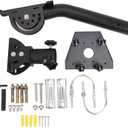 Adapter Mounting Pole Kit for Gen 3 Standard Dish 360 Degree Rotation Roof Wall Pole Mount Adapter Set Complete Accessories for Outdoor Installation Alloy Steel