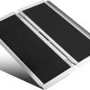 4FT Portable Wheelchair Ramp Anti-Slip Aluminum Folding Portable Ramp 800LBS Capacity Folding Non-Slip Aluminum Handicap Ramp, for Home Steps, Stairs, Doorways, Car, Curbs(4FT Using Height 3-9inch)