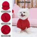BINGPET Dog Hoodie, Fleece Lined Fall Cold Winter Soft Warm Puppy Sweatshirt with Leash Hole, Dog Sweaters Outfit,Pullover Hoodie for Small Medium Large Dogs Cats