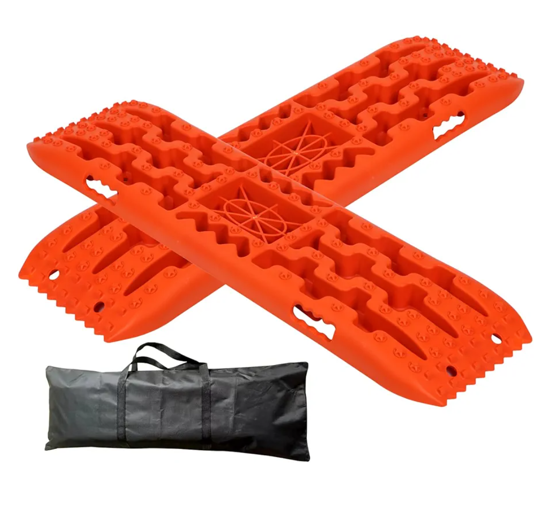 Off-Road Traction Boards with Jack Base, Heavy-Duty Recovery Tracks for 4x4, Truck, Jeep, SUV,Ideal Offroad Accessories for Mud, Sand & Snow (Large)