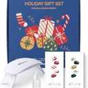 Ohora Semi Cured Gel Nail Strips ([2025 Christmas Set] N Santa Cane & N Christmas Magic) - Works with Any Lamps, Salon-Quality, Long Lasting, Easy to Apply & Remove