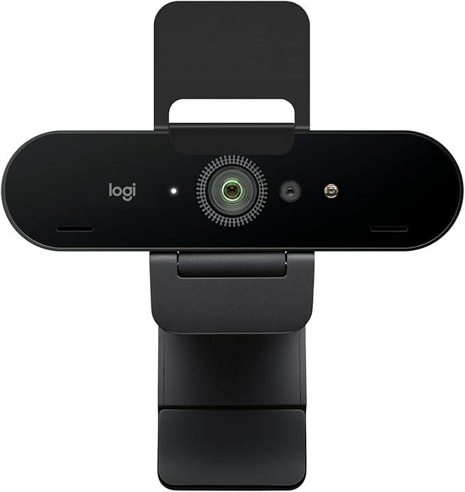 Logitech Brio 4K Webcam, Video Calling, NoiseCancelling mic, HD Auto Light Correction, Wide Field of View, Works with Microsoft Teams, Zoom, Google Voice, Google Meet, PC/Mac/Laptop/MacBook/Tablet