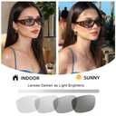 LVIOE Polarized Photochromic Sunglasses Women Men, Fit Over Sun Glasses with UV Protection for Driving Traveling