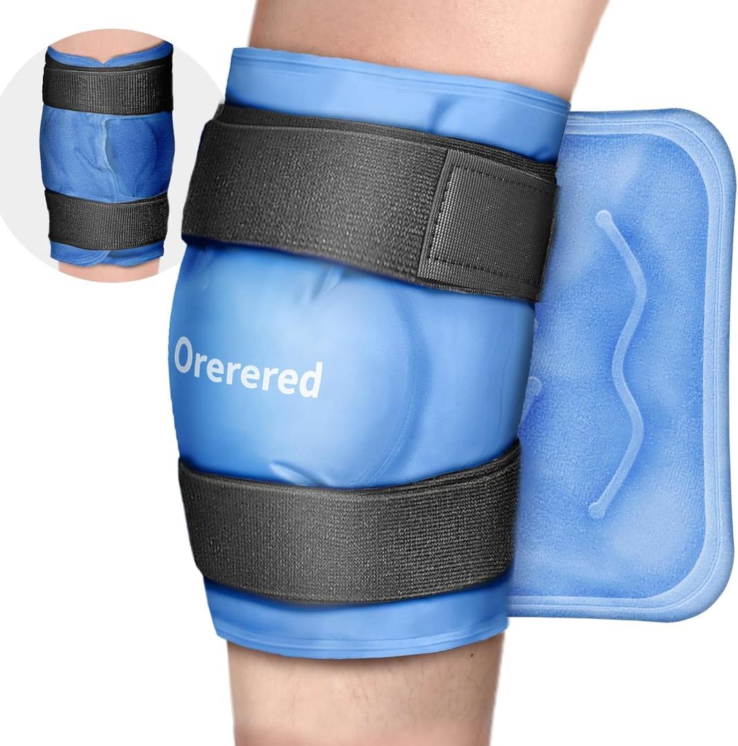 Ice Pack for Knees Reusable Cold Pack for Injuries, Knee Gel Ice Pack Wrap Pain Relief Replacement Surgery, Swelling, Meniscus Tear, ACL, Sports Injuries Blue