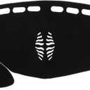 Car Dashboard Cover Compatible for Nissan Murano 15-19, Protective Polyester Black Center Console Interior Trim Dash Cover Mat Pad