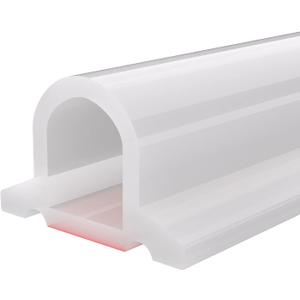 Duzzy 67 Inch Collapsible Shower Threshold Water Dam, Ideal for Wheelchair Accessible, Suitable for Accessibility ADA Handicap Showers (Translucent)