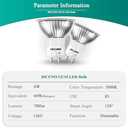 DiCUNO GU10 LED Bulb Dimmable, Daylight White 5000K, 60W Equivalent, High Brightness 700LM, MR16 GU10 LED Bulb for Track Lighting, 120V 6W Light with 120 Beam for Kitchen, Range Hood, Pack of 6