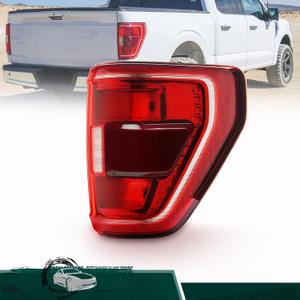 Tail Light Assembly W/Blind Spots Compatible with 2021 2022 2023 Ford F150 F-150 XLT Halogen Rear Brake Lamp, Replaces# ML3Z13404C, ML3Z13404B, FO2818159(Right Passenger Side)