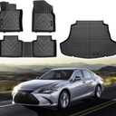 Custom for 2019-2024 2025 Lexus ES Floor Mats Cargo Trunk Liner Set TPE Rubber Protection Mat ES350 ES300H 250 Accessories (for 2019-2025 Lexus ES)