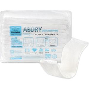 LittleForBig ABDry Adult Booster Pads with Adhesive Strip 10 Pieces - ABDry Booster Pads