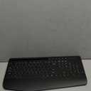 Wireless Keyboard and Mouse Combo - 9 Backlit Effects, RGB, Ergonomic Wrist Rest, Phone Holder, 2.4G Full Size, Rechargeable, Sleep Mode, Quiet Keyboard Set for Computer, PC, Laptop, Mac, Windows (Classic Black)