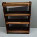 Coffee Mug Holder Wooden Cup Rack Mug Display Shelf Coffee Cup Holder for Countertop 4 Tier Wood Coffee Mugs Holder for Kitchen Coffee Cup Storage