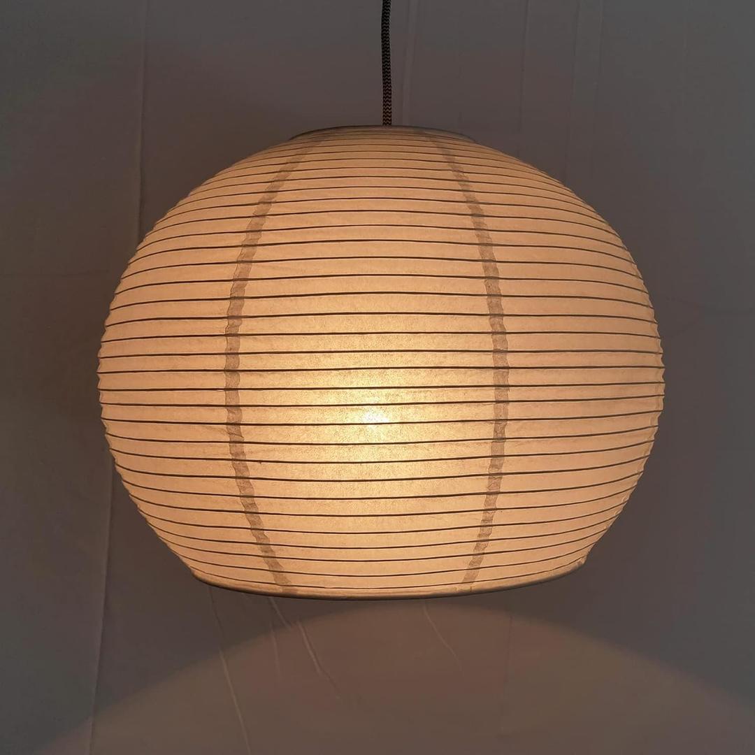 Hemispherical Lamp Shade (14 Inch) White Folding Paper Lamp Shade Chinese Lantern