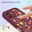 FUXICASE Case for iPhone 16, Silicone Shockproof Cover Women