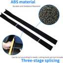 86.6" Universal Car Side Skirt 220CM Extension Rocker Panel Body Kit Lip Splitters,Black