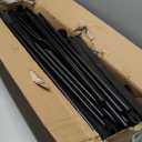 SONGMICS Portable Closet, Freestanding Closet Organizer, Clothes Rack with Shelves, Hanging Rods, Storage Organizer, for Cloakroom, Bedroom, 44.1 x 16.9 x 65 Inches, Black URYG24BK