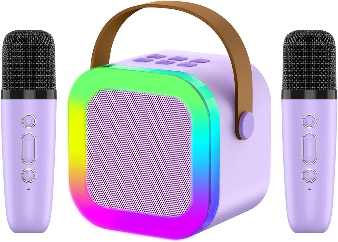 Kids Karaoke Machine Toy, Ages 4-12, Christmas & Birthday Gift, Karaoke Toys for Boys & Girls (Purple2)