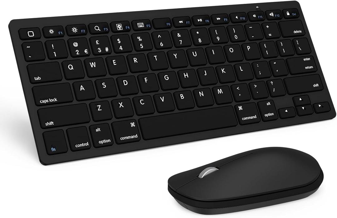 SPARIN Wireless Bluetooth Keyboard and Mouse for iPad 11th 10th Generation, iPad Air (13/11 inch), iPad Pro 13/12.9/11 inch, iPad 9th 8th Gen, iPad Mini 7th 6th-8.3 inch, Above iOS13- Black