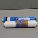 K2533 KK 2 by 10 inch granular activated carbon water filter with 3/8" female quick connect fittings for refrigerators, under sink and home system use